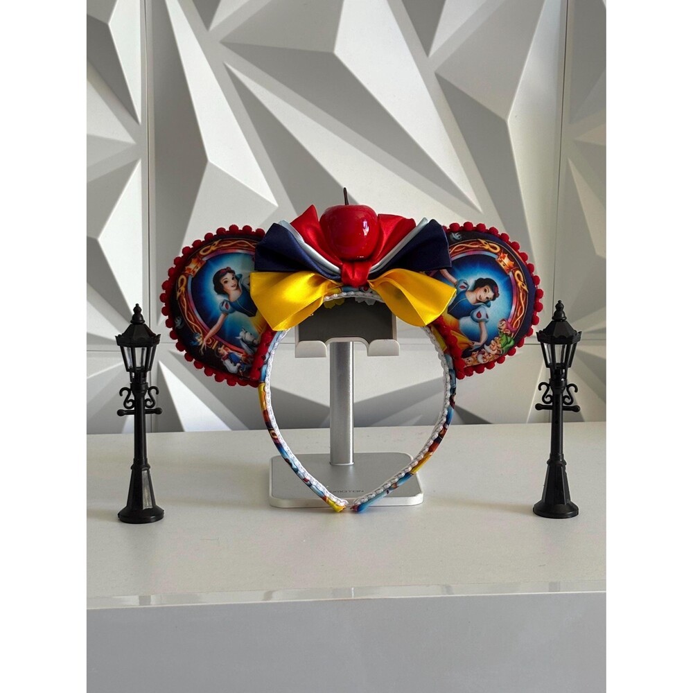 Enchanting Princess Red Apple Mouse Ears Headband for kids